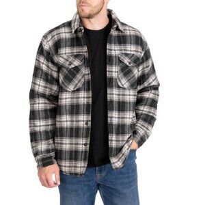 Casual Country Men’s Quilted Flannel Shirt Jacket | Size Medium